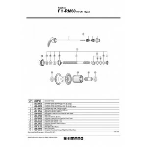 1 Corps De Roue Libre SHIMANO FH-RM60-8S Y3CF98040 Freewheel Body Parallax 4 1 Corps De Roue Libre SHIMANO FH-RM60-8S Y3CF98040 Freewheel Body Parallax – Image 2