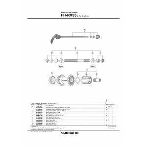 1 Corps De Roue Libre SHIMANO Y3TE98040 FH-RM35 Complete Freewheel Body 4 1 Corps De Roue Libre SHIMANO Y3TE98040 FH-RM35 Complete Freewheel Body – Image 2