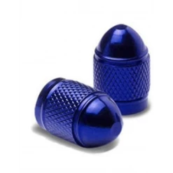 2 Bouchons De Valve BIKE PARTS Caps Shrader Bleu