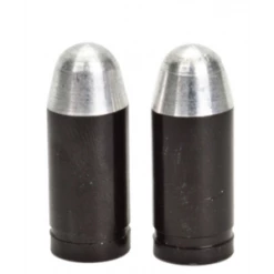 2 Bouchons De Valve TRIK TOPZ Balle Caps Shrader Noir