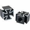 2 Bouchons De Valve TRIK TOPZ Croix De Fer Caps Shrader Noir -Vélos Soldes Magasin 2 bouchons de valve trik topz croix de fer caps shrader noir