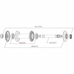 Vélos Soldes Magasin -Vélos Soldes Magasin 2 roulements roue avant mavic m40078 cosmic carbone kysrium crossmax 61901 nsk 6901 1