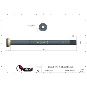 Carbon-Ti Axe De Cadre CARBON TI X-Lock X12 12x142mm (159mm) (Cannondale Cube Specialized Canyon) 4 Carbon-Ti Axe De Cadre CARBON TI X-Lock X12 12x142mm (159mm) (Cannondale Cube Specialized Canyon) – Image 2