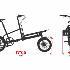 YOONIT ELECTRIC MINI CARGO CHAINE REED -Vélos Soldes Magasin e yoonit mini cargo chaine reed 2