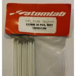 Pack De 36 Rayons ATOMLAB Acier / 233mm Blanc (BMX VTT 24") 7 Pack De 36 Rayons ATOMLAB Acier / 233mm Blanc (BMX VTT 24") -Vélos Soldes Magasin pack de 36 rayons atomlab acier 233mm blanc bmx vtt 24 2