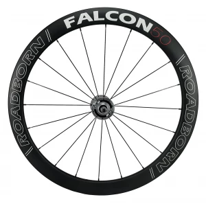 Paire De Roues Piste ROADBORN FALCON 50 Carbone à Pneu 700 100/120mm 4 Paire De Roues Piste ROADBORN FALCON 50 Carbone à Pneu 700 100/120mm – Image 2