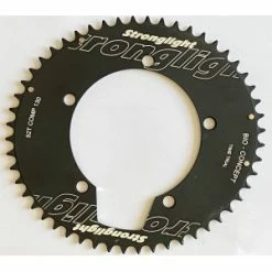 Plateau STRONGLIGHT BIO CONCEPT CT2 130mm 52 Dents Extérieur 10/11v. Noir Oval Time Trial CLM TT