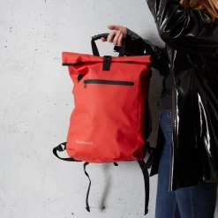 Badawin Sac à Dos Sacoche Vélo Porte Bagage Rouge -Vélos Soldes Magasin sac a dos velo design colore rouge coral femme